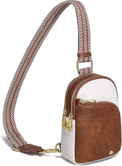 INICAT RFID Blocking Sling Bag,Anti Theft Crossbody Bags for Women,Travel Gifts Cross Body Purses Vegan Leather