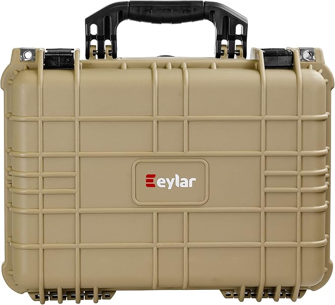 Eylar Standard 16" Gear, Equipment, Hard Camera Case Waterproof with Foam TSA Standards