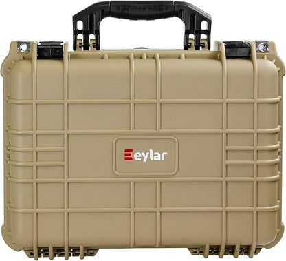 Eylar Standard 16" Gear, Equipment, Hard Camera Case Waterproof with Foam TSA Standards