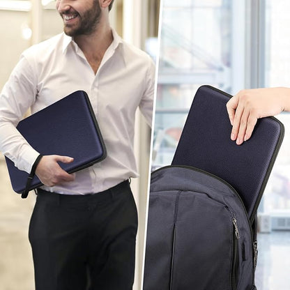 FINPAC Hard Laptop Sleeve Case for 13 inch MacBook Air M4 2025 A3240 M3 2024 A3113, 14 inch MacBook Pro M5/M4/M3/M2 A3434 A3401, 13" Air/Pro, Waterproof Case for Dell, Surface Laptop, HP, Deep Blue