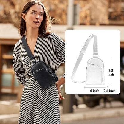 INICAT RFID Blocking Sling Bag,Anti Theft Crossbody Bags for Women,Travel Gifts Cross Body Purses Vegan Leather