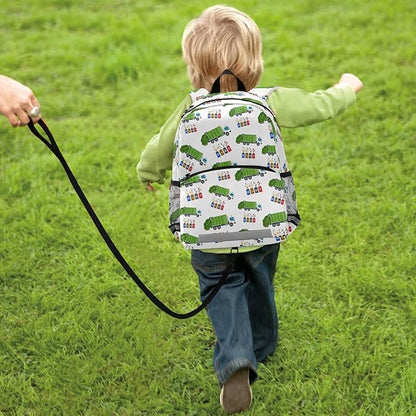 Garbage Truck Trash Recycling Kid's Toddler Backpack for Boys Girls Preschool Nursery with Safety Leash (01141) 10.9 X5.9 X 12.9inch