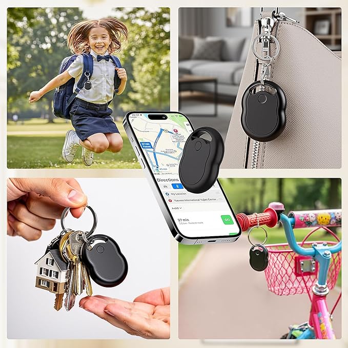 Air Tracker Tag, Bluetooth Tracker & Key Finder for Luggage, Wallet, Backpack, Works with Apple Find My (iOS Only) 1 Pack Item Smart Locator