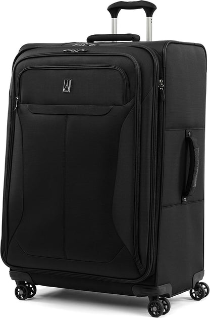 Travelpro Tourlite Softside 3-Piece Set, Expandable Luggage, 4 Spinner Wheels, Lightweight Suitcase, 21" Carry-On, 29 Check Large, Black