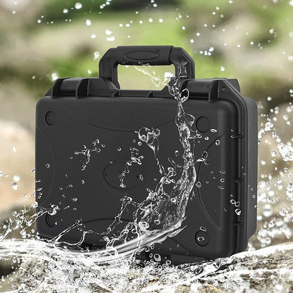 Hard Case with IP67 Waterproof Shockproof Tool Box for Microphone, Drones, Camera, Equipments, Portable Storage Case, 14 x 10.6 x 6.3 Inch