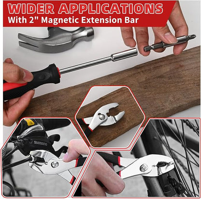 58-Piece Tool Kit Basic Home Repair Tool Set, General Household Hand Tool Kit,Small Tool Kit with Plastic Toolbox Mini Tool kit for Women, Office & College Repairs Red
