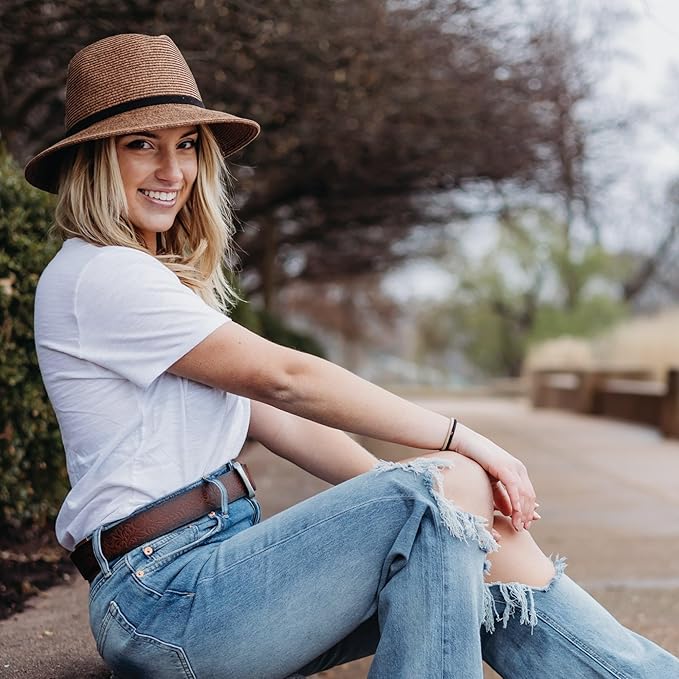 Lucky Brand Straw Hat | Travel | Vacation | Sun Protection | Lightweight | Breathable | Summer | Beach | Straw