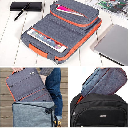 Voova Laptop Sleeve Case 13 14 Inch Compatible with MacBook Air 13 M2/M3/M4, MacBook Pro 13/14,13.5”Surface Laptop 4/5,Chromebook 14,2 in 1 Waterproof Computer Bag with Detachable Accessory Pouch