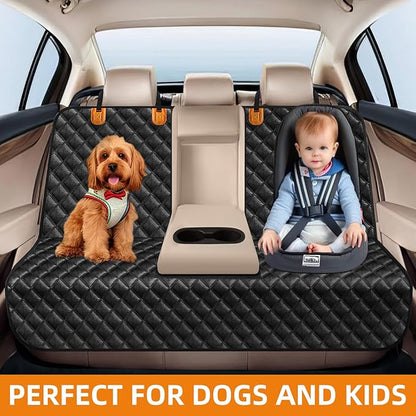 Dog Car Seat Cover for Back Seat - Waterproof and Scratchproof Back Seat Cover for Dogs Nonslip Car Seat Cover for Dogs Fits for Cars and SUVs