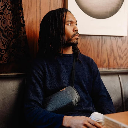 Peak Design Small Tech Pouch, Coyote, Ocean Edition, Electronics Organizer for Travel or Everyday Carry, Origami-Style Storage, Cable Pass-Through, Weatherproof, Gear Carry Bag for Men and Women