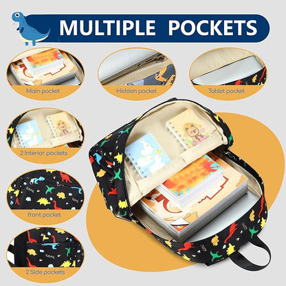 CAMTOP Backpack for Kids, Boys Girls Preschool Backpacks with Lunch Box Toddler Kindergarten School Bookbag Set
