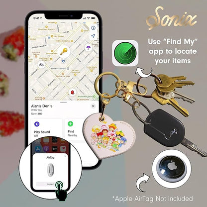 Sonix Keychain Case Compatible with Apple AirTag | Protective AirTag Cover Keychain | Strawberry Shortcake Berry Besties