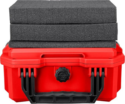 Eylar 11.8" Intact Series Compact Hard Camera Case, Lightweight and Durable Stacker Design with Foam (Red)