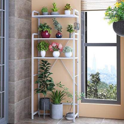Over The Toilet Storage Rack with 3-Tier Bathroom Shelves, Space Saver Toilet Shelf, Bathroom Storage Organizer with Hooks for Over Toilet Storage and Bathroom Shelf (White Faux Marble)