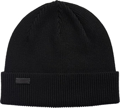 Cole Haan Men's Heritage Rib Cuff Wool Beanie Hat, One Size