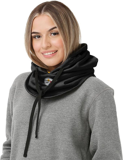 NFL Team Logo Team Color Drawstring Winter Cap Hooded Gaiter Balaclava Face Cover