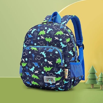 willikiva 3D Dinosaur Backpack Toddler Backpacks for Boys and Girls Kids Backpack Waterproof Preschool Safety Harness Leash (Green Dinosaur)