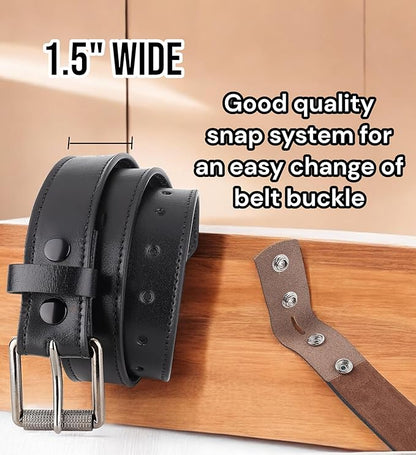 F&L CLASSIC Men’s Money Full Grain leather Belt, Hidden zipper Pocket, USA