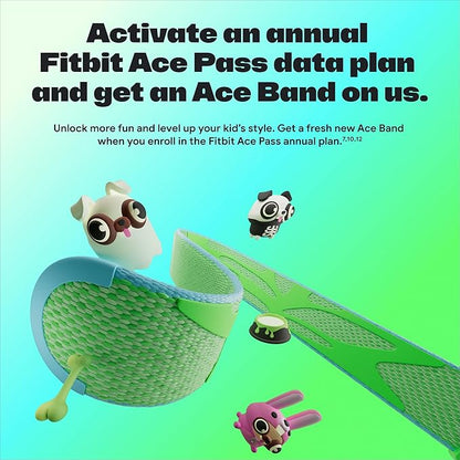 Fitbit Google Ace LTE - Kids Smartwatch with Call, Message, GPS, and Activity-Based Games, Ace Pass Data Plan Required - Spicy - Moovin