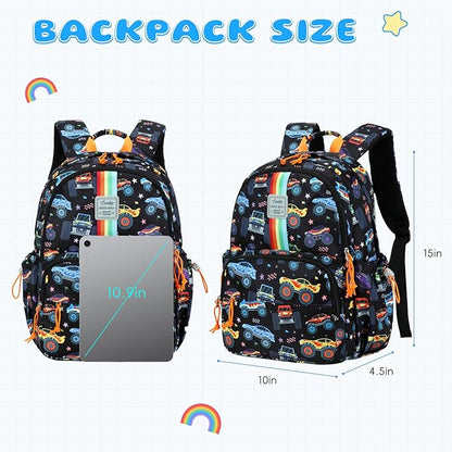 CAMTOP Backpack for Kids, Boys Girls Preschool Backpacks with Lunch Box Toddler Kindergarten School Bookbag Set
