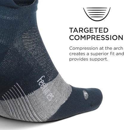 Feetures Elite Golf Max Cushion Tab Ankle Socks - Sport Sock with Targeted Compression