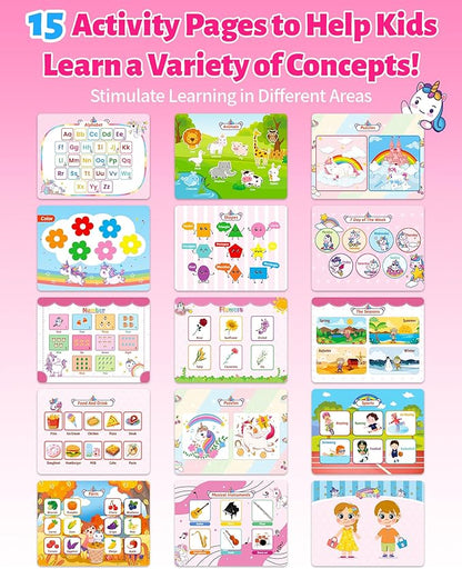 Benresive Montessori Busy Book for Toddlers 3-5, Preschool Learning Activities, Tracing Activity Coloring Books for Kids Ages 3-5, Educational Toys Gifts, Autism Sensory Travel Toys for Toddlers