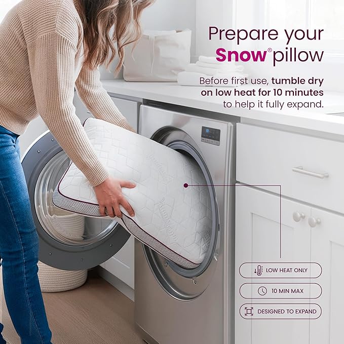 IWS I WANNA SLEEP Snow® Touch Adjustable Pillow, Neck Support, Queen Size Bed Pillows for Sleeping, Gel Cross Cut Memory Foam for Side Sleepers