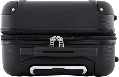 Travelers Club Chicago Hardside Expandable Spinner Luggage, Black, 20" Carry-On