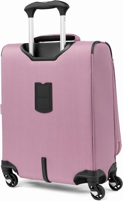 Travelpro Maxlite 5 Softside Expandable Luggage with 4 Spinner Wheels, Lightweight Suitcase, Men and Women, International, Orchid Pink Purple, Carry-on 19-Inch