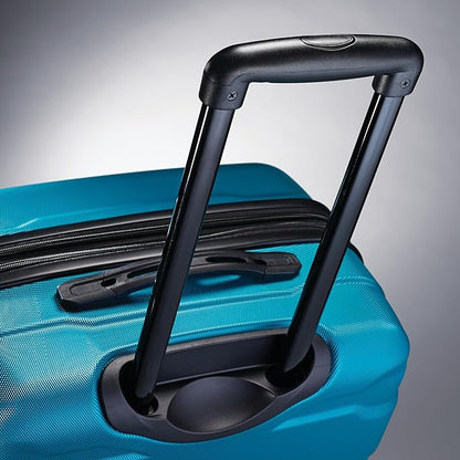 Samsonite Omni PC Hardside Expandable Luggage with Spinner Wheels, Caribbean Blue, 2-Piece Set (20/28)