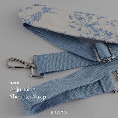 Staya Quilted Duffle Bag - Perfect Travel Companion, Quilted Weekender Bags for Women, (Coastal Grandma)