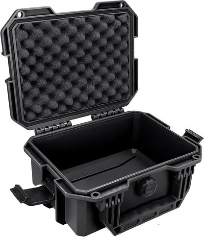 Eylar 11.8" Intact Series Compact Hard Camera Case, Lightweight and Durable Stacker Design with Foam (Black)