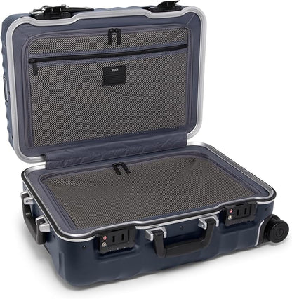 TUMI - 19 Degree Frame 4 Wheel Luggage - Lightweight and Highly Durable, Modern Design, Double-Lock Closure Hard Shell Men's and Women's Suitcase - 26" Short Trip Packing Case, Navy Texture