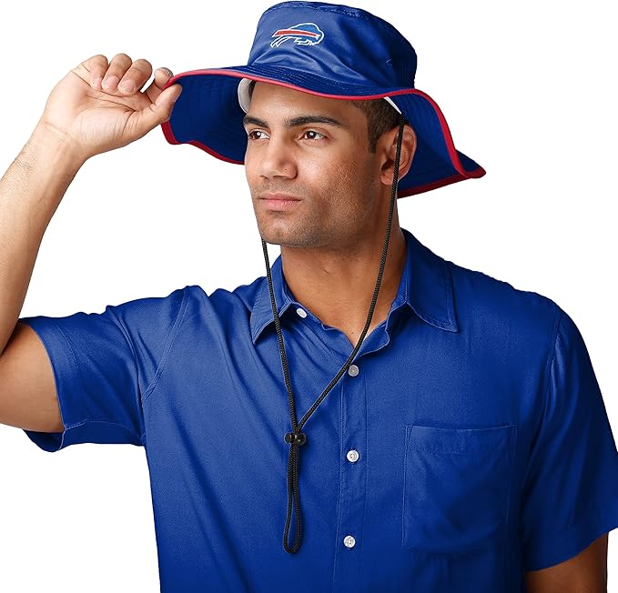 NFL Solid Team Color Logo Sport Outdoor Sun Bucket Boonie Hat