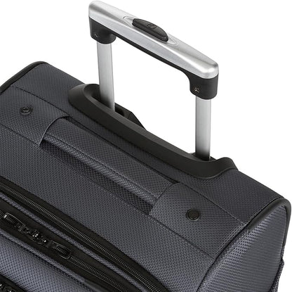 SwissGear Sion Softside Expandable Luggage with Spinner Wheels, Dark Grey, 2-Piece Set (21/25)