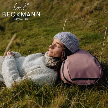 Beckmann STREET GO – Bold & Stylish Ergonomic backpack for Teens & Adults, Versatile & Functional, 26L Capacity expands to 31L - Sustainable & Durable - Water-Resistant, Lightweight. ASH ROSE