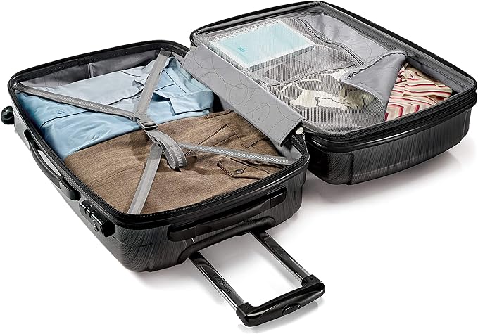 Samsonite Winfield 2 Hardside Expandable Luggage with Spinner Wheels, Brushed Anthracite, 2-Piece Set (20/28)