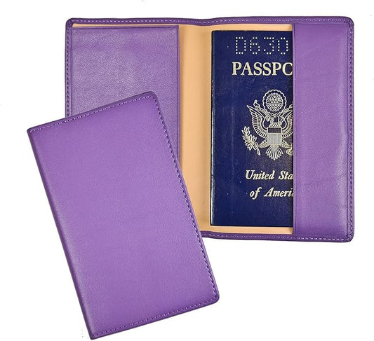 Royce Leather Passport Holder and Travel Document Organizer