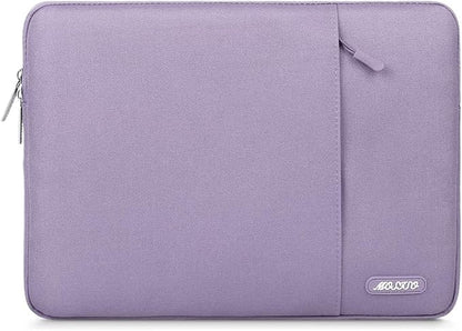 MOSISO Laptop Case 13.3 inch, 13-13.3 inch Laptop Sleeve Compatible with MacBook Air/Pro 13/Pro 14 M5 M4 M3 M2 M1, HP Dell ASUS Lenovo,Polyester Vertical Computer Sleeve Bag with Pocket, Purple