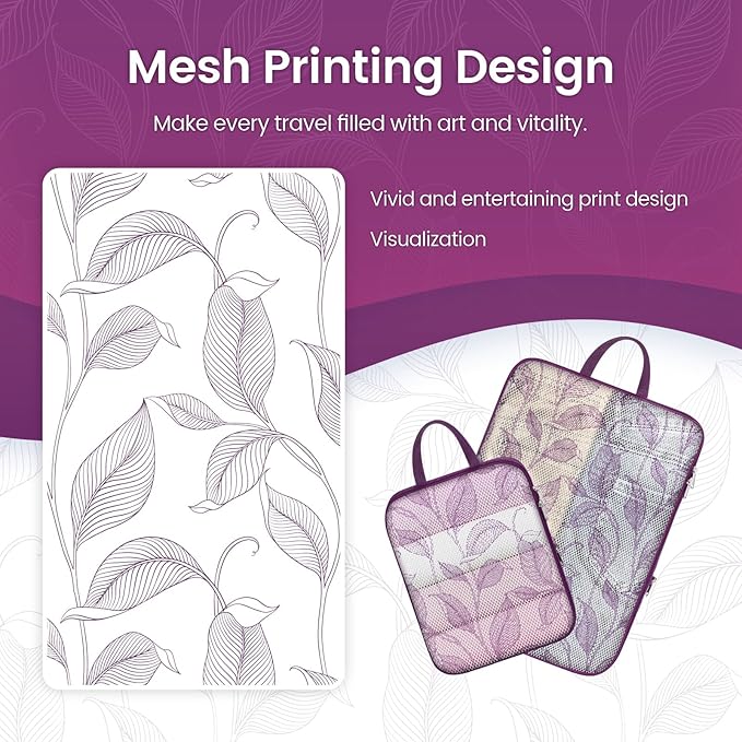 Cambond Compression Packing Cubes for Travel Women - Expandable Travel Bags Luggage Organizers Travel Essentials Compression Cubes for Travel Carry on Suitcases Organizer