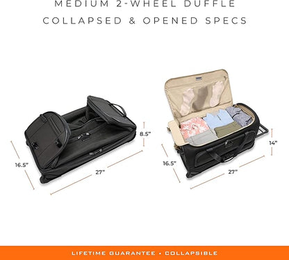 Briggs & Riley Travel Duffel Bag - Weekender & Overnight Luggage for Women & Men, Softside Bag