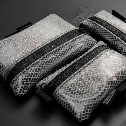 TACTICAL GEEK Storage A5 EDC Storage Pouch Set, Multi-Purpose Molle EDC Gadget Pouch, Multi-Functional Utility Small Tool Pocket,Luggage Organiser Divider Small Pouch Organizer for Daily Carry (White)