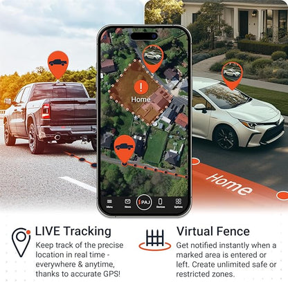 PAJ GPS USB GPS Tracker 4G – Mini Vehicle Tracker for Cars & Trucks – Direct 12V Connection via Cigarette Lighter Port, Built-in SOS Button – Worldwide Real-Time Tracking via App