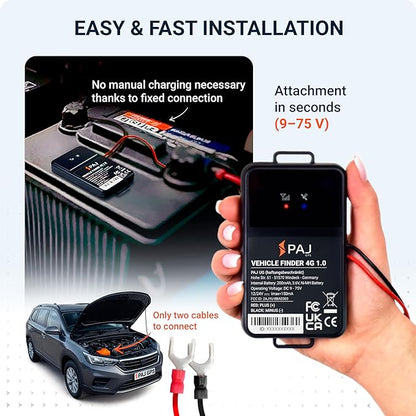 PAJ GPS Vehicle Finder 4G, 1.0 - Cellular Connected, Real Time Tracking GPS Tracker for Cars, Motorcycles, Trucks & More - Versatile & Secure Fleet Management