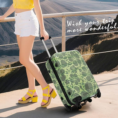 Luggage Sets 3 Piece Durable Suitcase Set with Spinner Wheels, 3 Pcs Hardside Lightweight luggage with TSA Lock, Large Checked Travel Suitcases