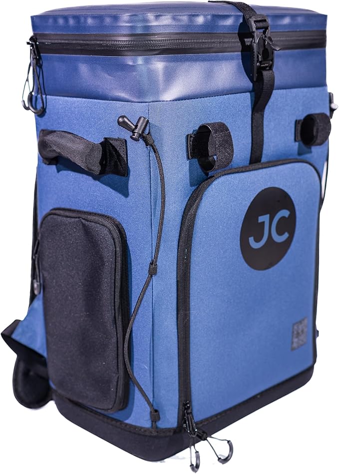 Convertible Cooler Backpack with Dry Storage by JustinCASE | Waterproof Travel Cooler Bag for Drinks, Clothes & Trips