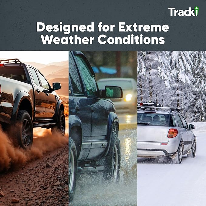 Tracki GPS Tracker for Vehicles, Car, Kids. Subscription Needed. US-Made Tech. 4G LTE GPS Tracking Device. Unlimited Distance, US & Worldwide. Small (Tracker) (Box +Battery Extender (Waterproof))