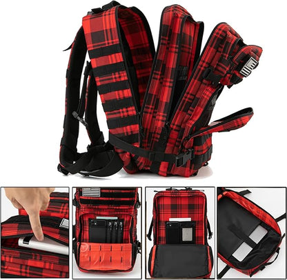 QT&QY 45L Military Tactical Backpacks Molle Army Assault Pack 3 Day Bug Out Bag Hiking Treeking Rucksack…