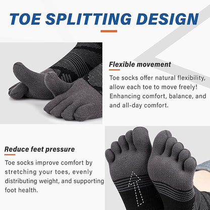 Hylaea No Show Running Athletic Anti-Blister Wicking Coolmax Socks, Seamless Anti-odor