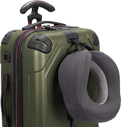 Traveler's Choice Maxporter II 22" Hardside Polycarbonate Spinner Carry-On Luggage, USB Port, TSA Lock, Dark Green
